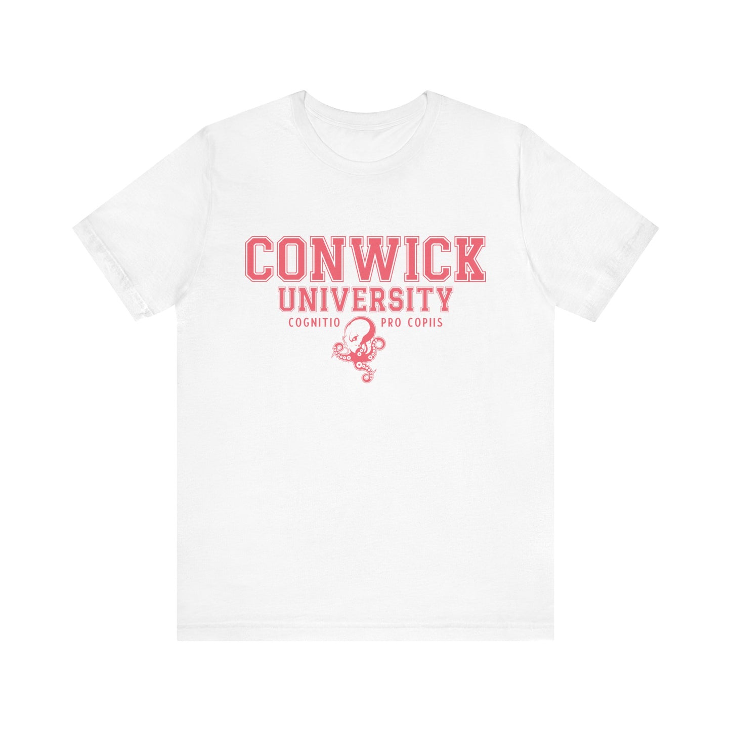 Conwick University Unisex T-Shirt (Pink Lettering)