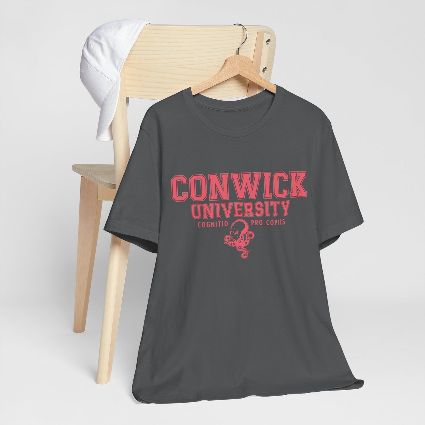 Conwick University Unisex T-Shirt (Pink Lettering)