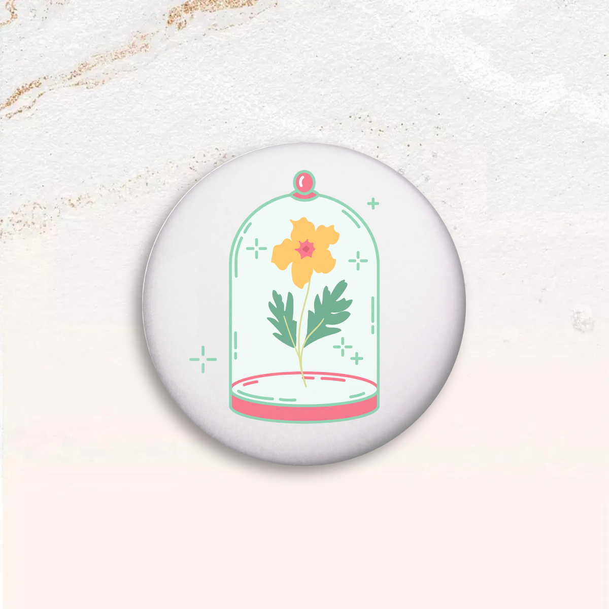 Marigold Button Pin