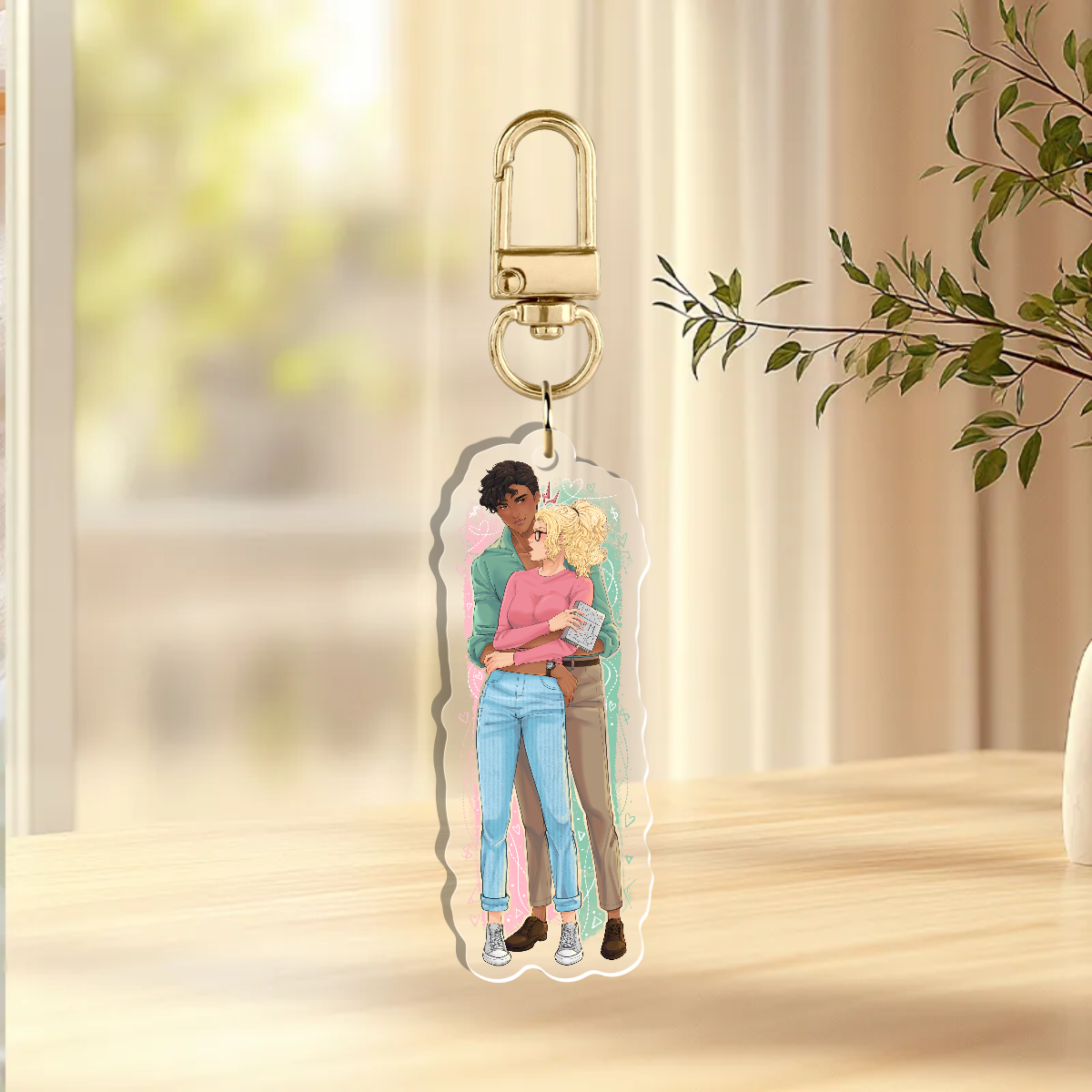 Lexi & Damian Acrylic Keychain