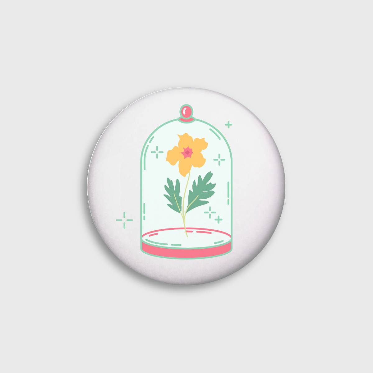 Marigold Button Pin