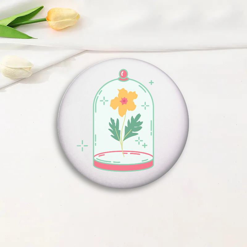 Marigold Button Pin