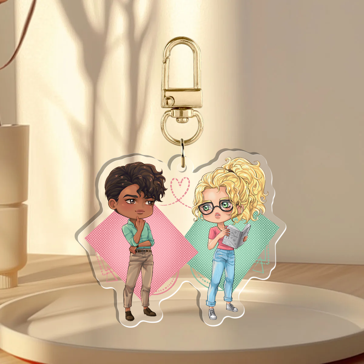 Lexi & Damian Chibi Acrylic Keychain