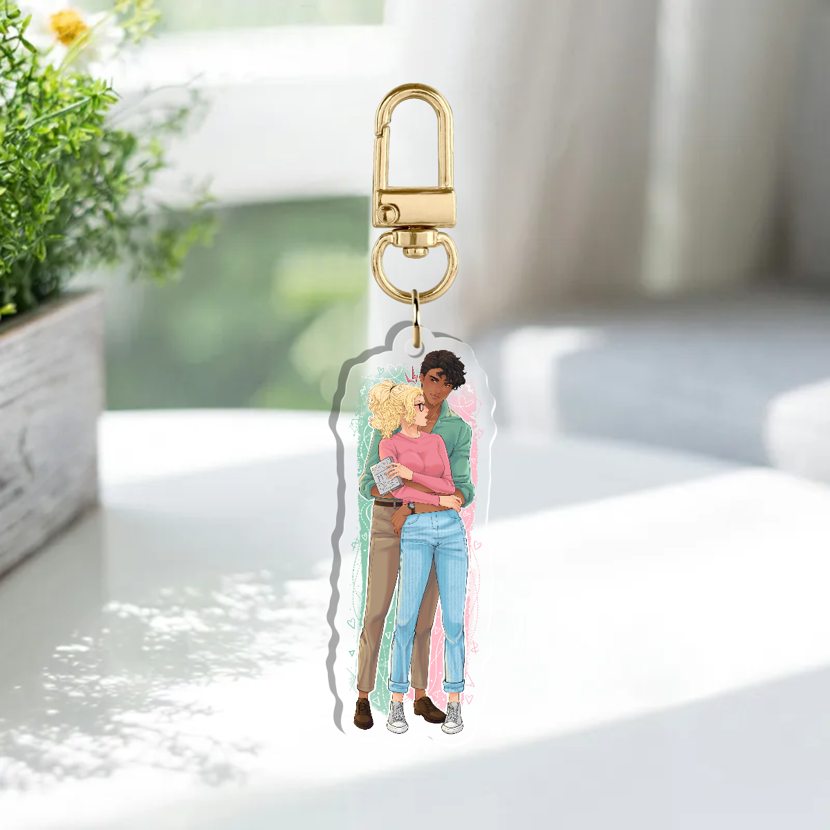Lexi & Damian Acrylic Keychain