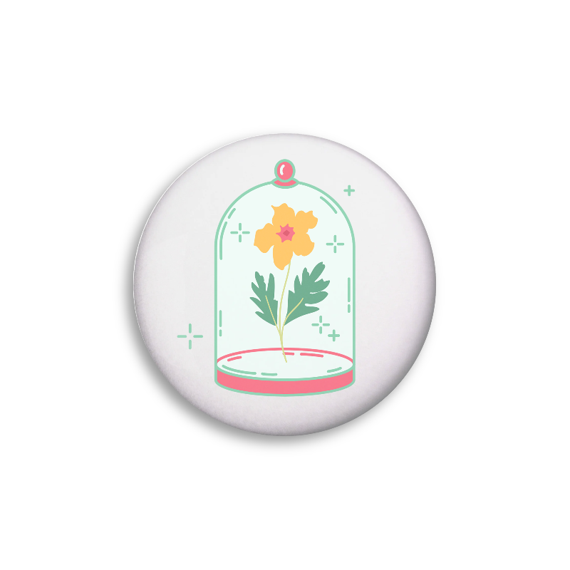 Marigold Button Pin