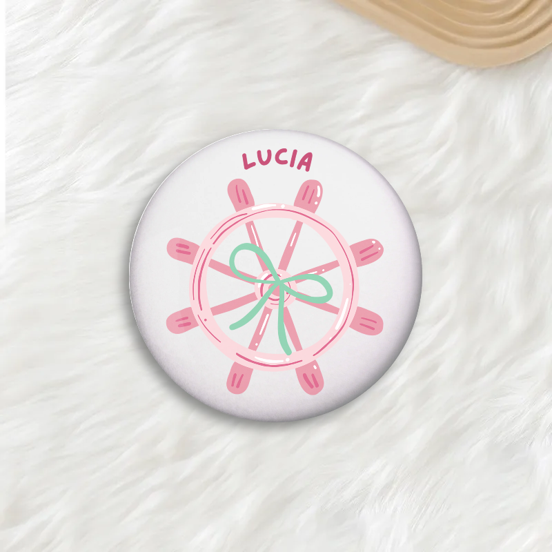 Lucia Button Pin