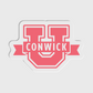 Conwick U Logo Acrylic Pin (Pink)