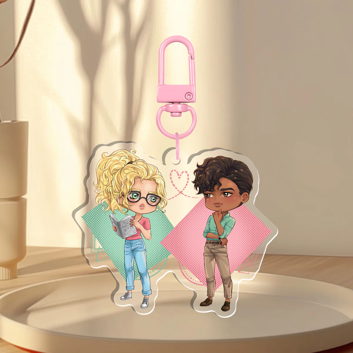 Lexi & Damian Chibi Acrylic Keychain