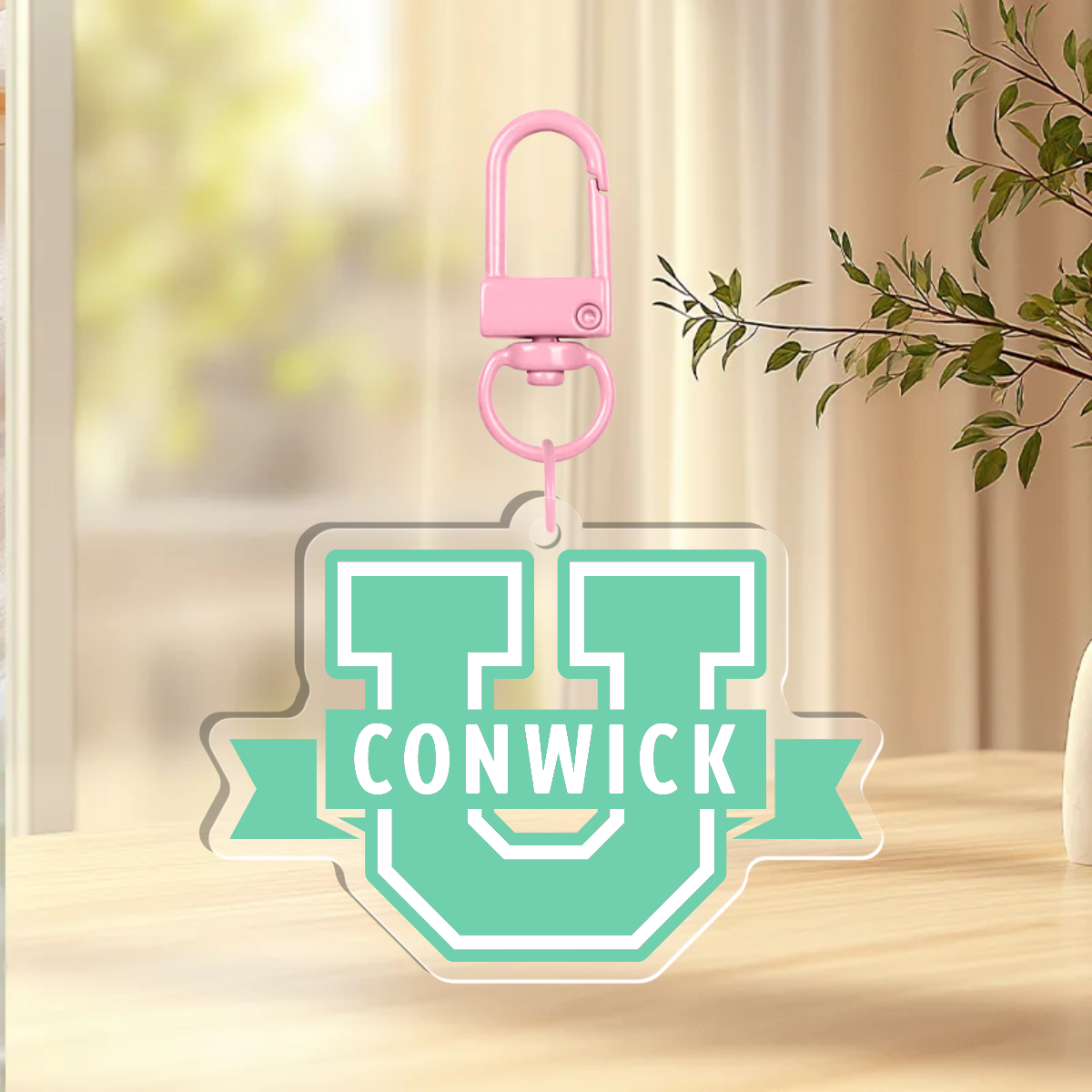 Conwick U Logo Acrylic Keychain