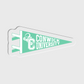 Conwick U Pennant Flag Acrylic Pin (Green)