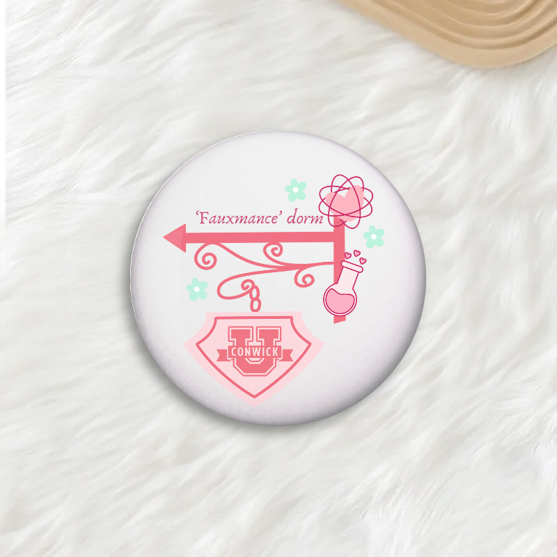 Fauxmance Dorm Button Pin
