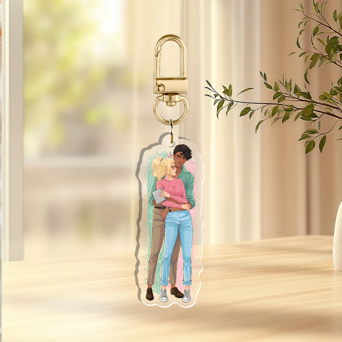 Lexi & Damian Acrylic Keychain