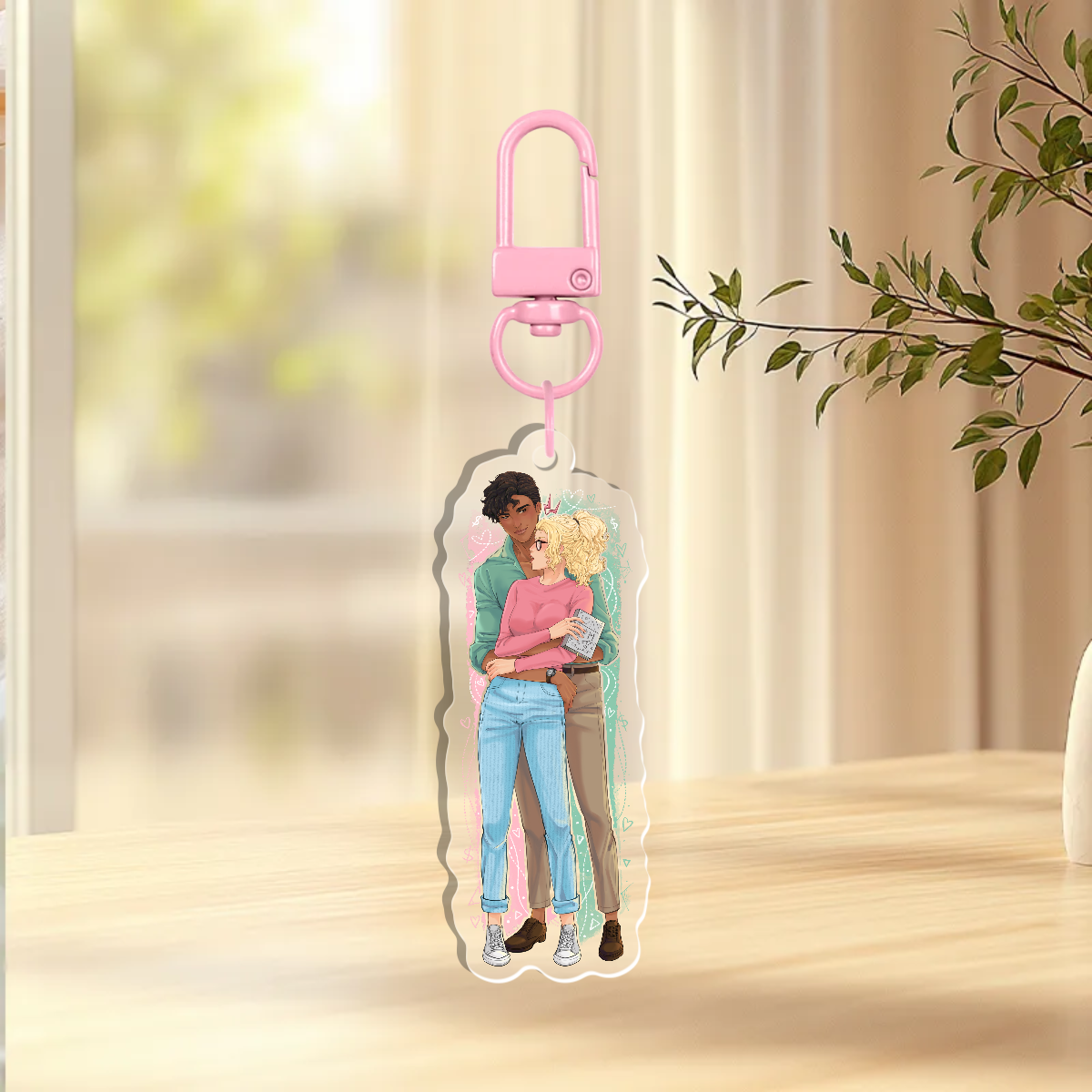Lexi & Damian Acrylic Keychain