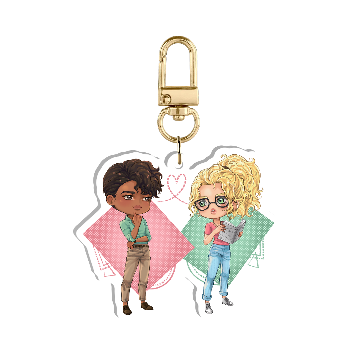 Lexi & Damian Chibi Acrylic Keychain