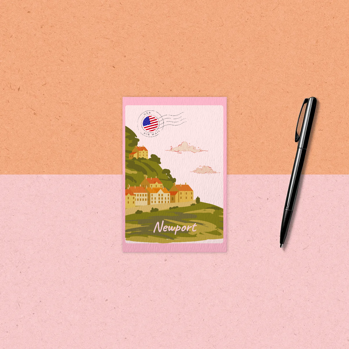 Newport/Sightseeing with Lexi Double-sided Art Print
