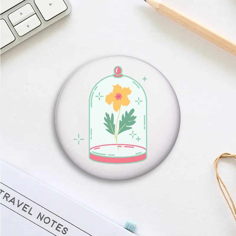 Marigold Button Pin